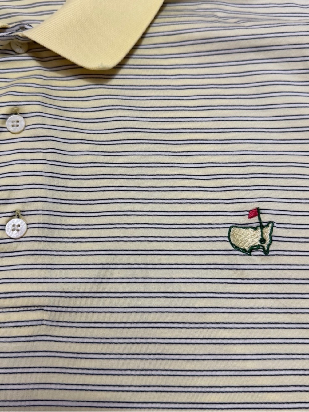 Amen Corner Masters Striped Short Sleeve Polo Shirt Men’s - Picture 3 of 7